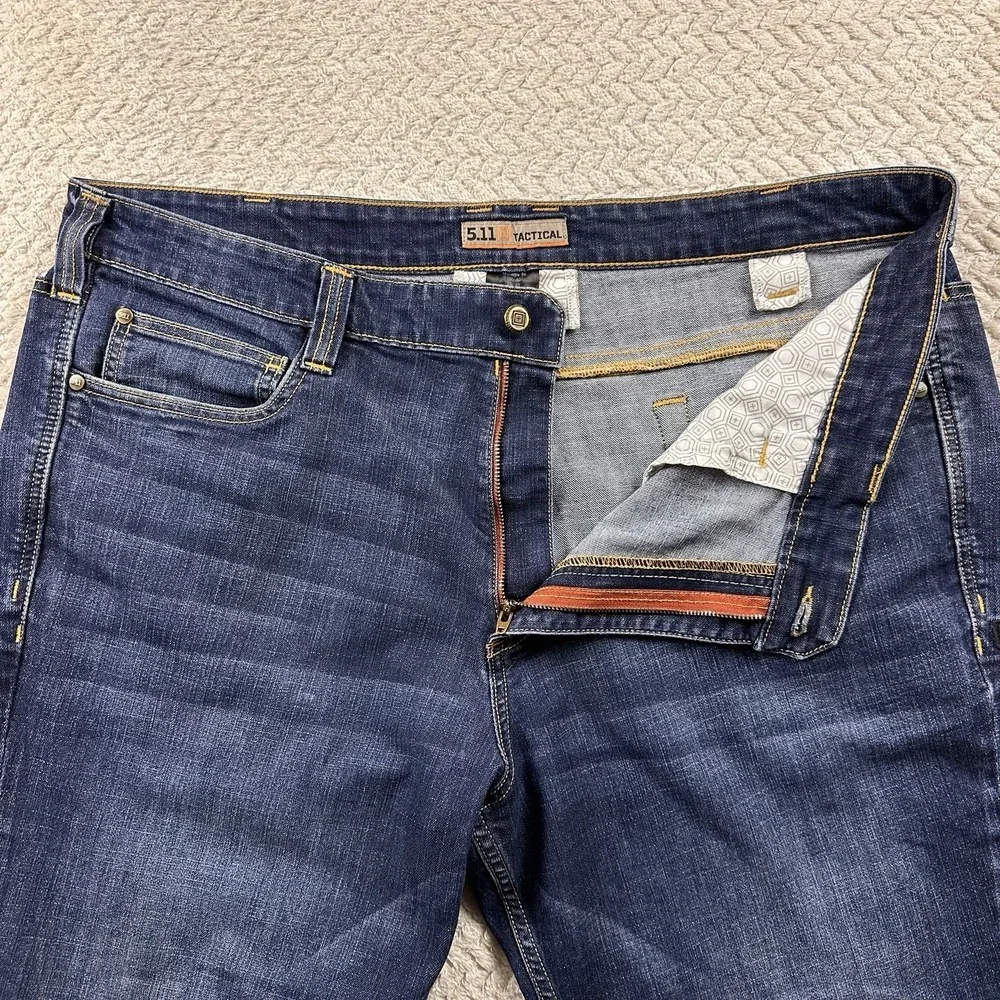 511 Tactical Jeans Men's 40x36 Tall Blue Defender Straight Leg Workwear Country